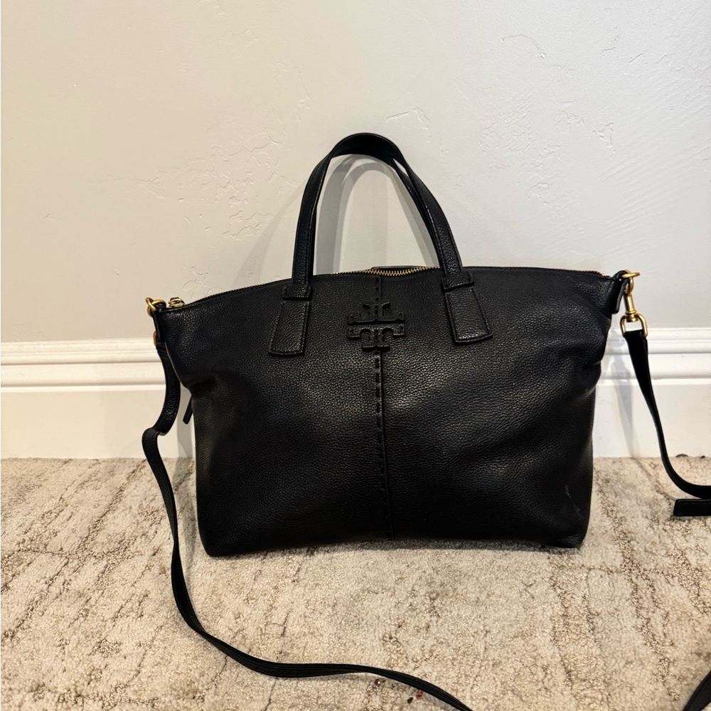 Tory Burch Black Leather Purse - Picture 3 of 6